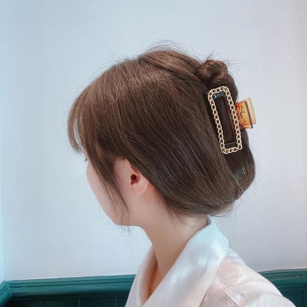 korean women's simple gold metal chain hair craws clip gripper vintage cross shape hairpin crystal large size clamps accessories, Slivery;white
korean women's simple gold metal chain hair craws clip gripper vintage cross shape hairpin crystal large size clamps accessories, Slivery;white