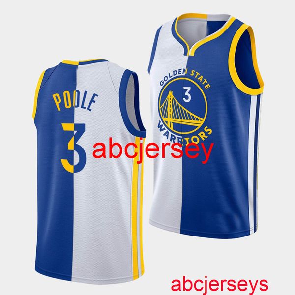 stitched poole #3 split association & icon white blue jersey any name number, Black
stitched poole #3 split association & icon white blue jersey any name number, Black