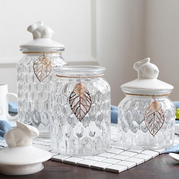 storage bottles & jars luxury transparent glass candy jar with ceramic cover wedding decoration bottle kitchen miscellaneous grain ta 
storage bottles & jars luxury transparent glass candy jar with ceramic cover wedding decoration bottle kitchen miscellaneous grain ta