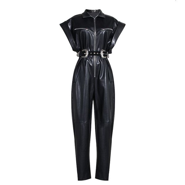 hoodies Women of high quality elegant design put on long pants ladies cap leather overalls with belt, Black
hoodies Women of high quality elegant design put on long pants ladies cap leather overalls with belt, Black