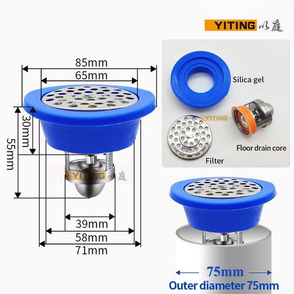 other bath & toilet supplies sus 304 stainless steel u deep water sealing floor drain core deodorant anti-odor magnetic suspension floordrai
other bath & toilet supplies sus 304 stainless steel u deep water sealing floor drain core deodorant anti-odor magnetic suspension floordrai