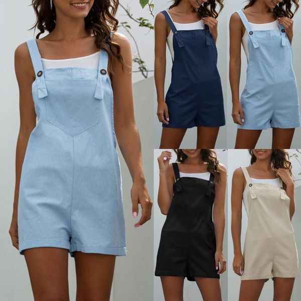 women's jumpsuits & rompers summer bodysuit womens sleeveles short pajamas set pocket button overalls one piece jumpsuit romper salopet, Black;white
women's jumpsuits & rompers summer bodysuit womens sleeveles short pajamas set pocket button overalls one piece jumpsuit romper salopet, Black;white