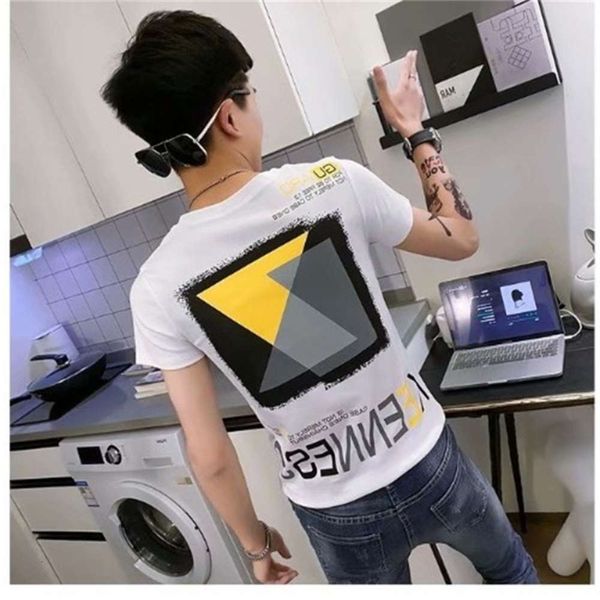 men's shirt short sleeve men's summer clothes, korean fashion, slim and handsome, printed social spirit boy t-shirt, net red, White;black
men's shirt short sleeve men's summer clothes, korean fashion, slim and handsome, printed social spirit boy t-shirt, net red, White;black