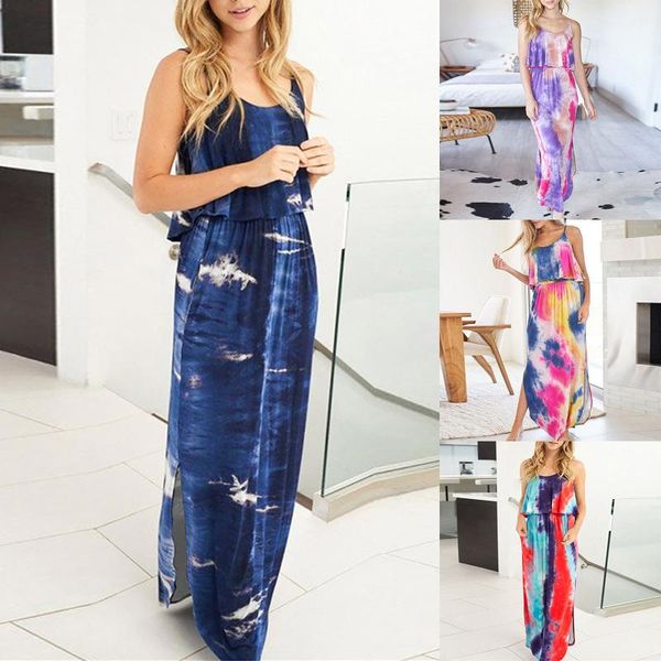 women's 2021 summer fashion ladylike and casual tie-dyed printing loose suspender strap floor-length holiday party dress dresses, Black;gray
women's 2021 summer fashion ladylike and casual tie-dyed printing loose suspender strap floor-length holiday party dress dresses, Black;gray