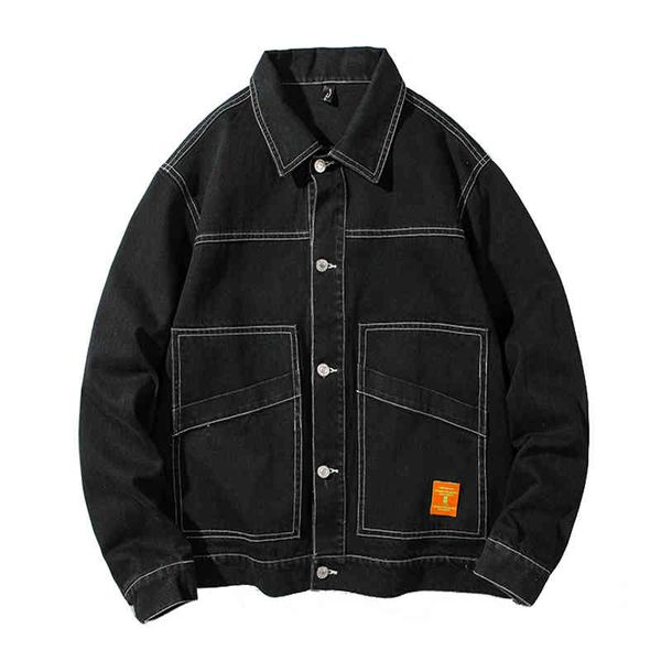 streetwear men jackets denim cargo jacket 2021 male fashion outwear size overcoats, Black;brown
streetwear men jackets denim cargo jacket 2021 male fashion outwear size overcoats, Black;brown
