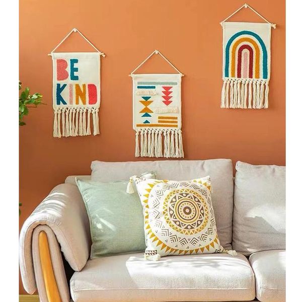 decorative objects & figurines nordic room wall decoration handmade rainbow tapestry living cotton tassels boy girl handing decor
decorative objects & figurines nordic room wall decoration handmade rainbow tapestry living cotton tassels boy girl handing decor