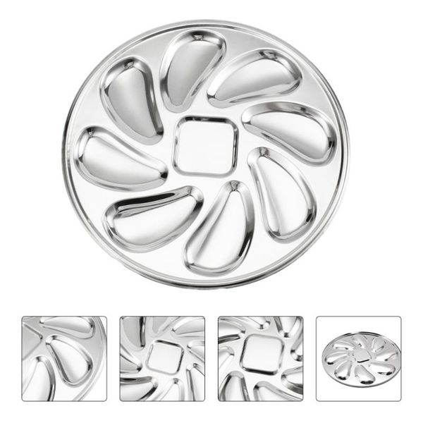 dishes & plates stainless steel oysters dinner plate slots clam oyster serving grilling pan 
dishes & plates stainless steel oysters dinner plate slots clam oyster serving grilling pan