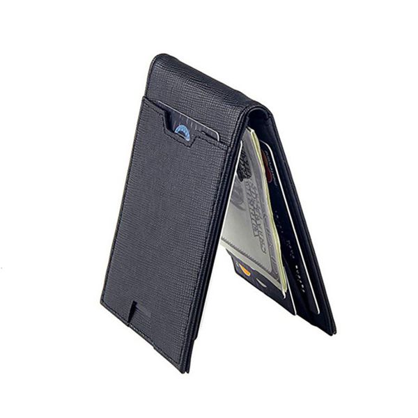 the wallet selling layer leather fashion dollar clip rfid cross men's wallet, Black
the wallet selling layer leather fashion dollar clip rfid cross men's wallet, Black