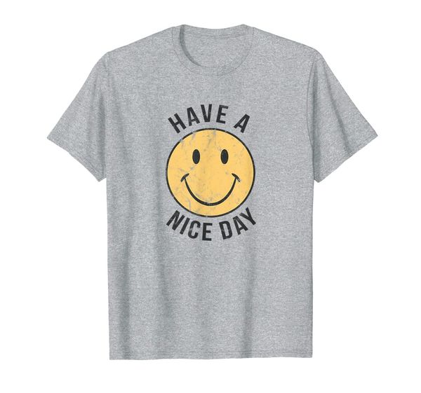mens 70's retro t shirt | have a nice day shirt | happy face, White;black
mens 70's retro t shirt | have a nice day shirt | happy face, White;black