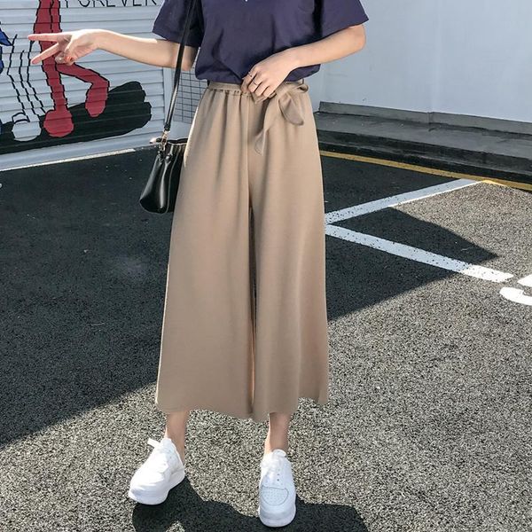 women's pants & capris casual loose wide leg women pant elegant fashion preppy style trousers pure color, Black;white
women's pants & capris casual loose wide leg women pant elegant fashion preppy style trousers pure color, Black;white