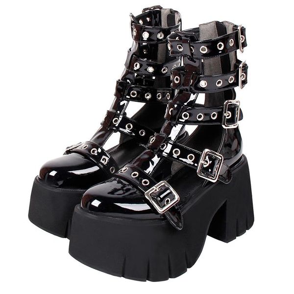 sandals angelic imprint woman lolita cosplay punk shoes lady high heels pumps girl princess summer dress party cool 6029 10cm pl, Black
sandals angelic imprint woman lolita cosplay punk shoes lady high heels pumps girl princess summer dress party cool 6029 10cm pl, Black