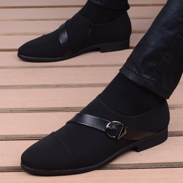 dress shoes men formal business men's breathable slip on office casual flats footwear wedding zapatos hombre, Black
dress shoes men formal business men's breathable slip on office casual flats footwear wedding zapatos hombre, Black