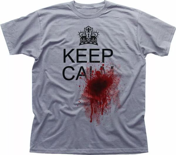 KEEP CALM AND BLOOD SHOT SPLATTER TRUE FUNNY HORROR white t-shirt 09935, White;black
KEEP CALM AND BLOOD SHOT SPLATTER TRUE FUNNY HORROR white t-shirt 09935, White;black