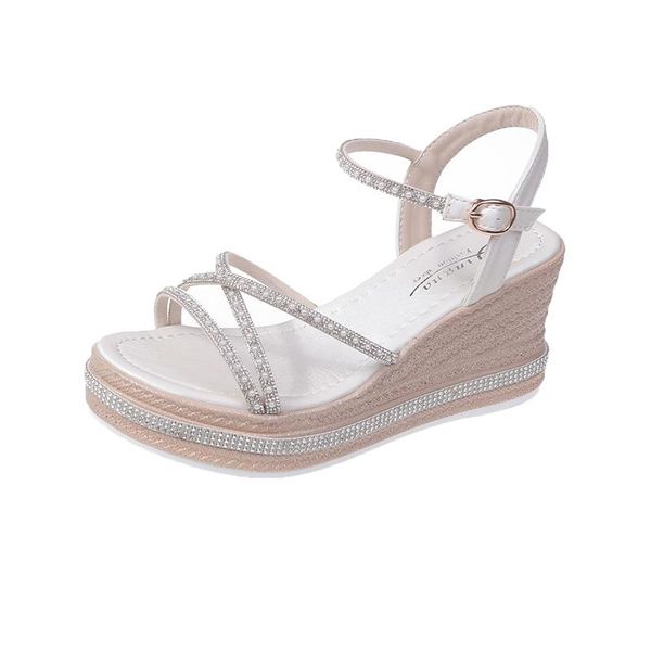 sandals 2021 gladiator rhinestone women wedge buckle high heels platform roman shoes casual summer footwear for, Black
sandals 2021 gladiator rhinestone women wedge buckle high heels platform roman shoes casual summer footwear for, Black
