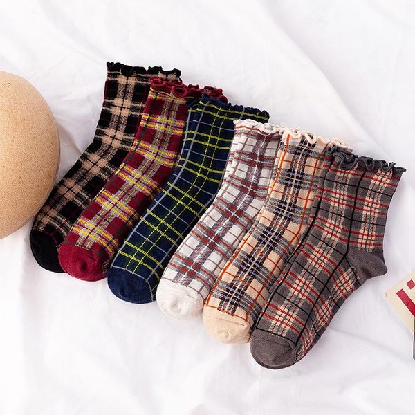 vintage plaid ruffle socks women college style ins korean japanese fashion kawaii casual cotton lolita frilly drop & hosiery, Black;white
vintage plaid ruffle socks women college style ins korean japanese fashion kawaii casual cotton lolita frilly drop & hosiery, Black;white