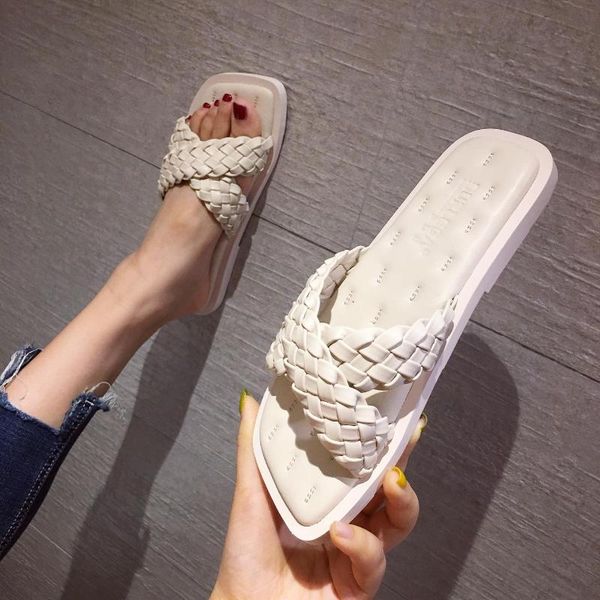 slippers sandals women flat-bottomed fairy windy students wear woven cross-belt soft-soled woman wome shoes, Black
slippers sandals women flat-bottomed fairy windy students wear woven cross-belt soft-soled woman wome shoes, Black