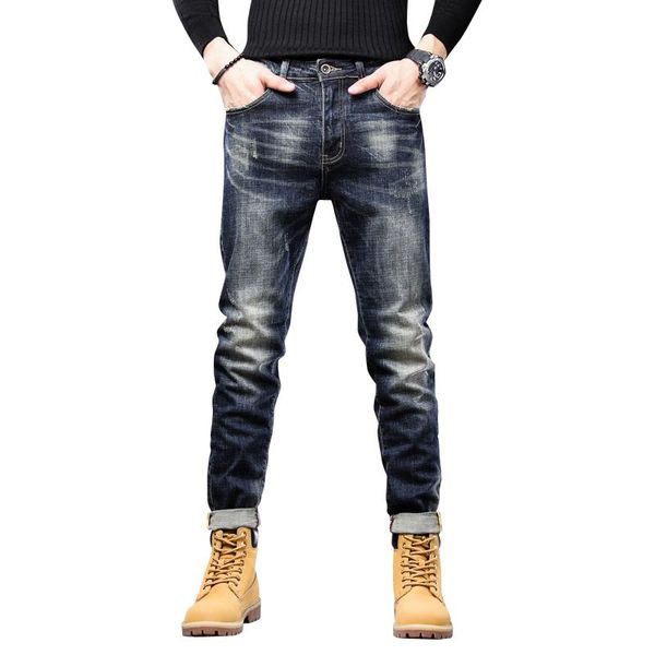 men's jeans 2021 spring and autumn man jean pants slim fit stretch retro blue style streetwear vintage clothes male denim trousers
men's jeans 2021 spring and autumn man jean pants slim fit stretch retro blue style streetwear vintage clothes male denim trousers