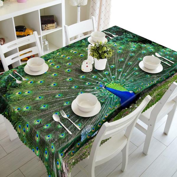 table cloth 3d beautiful peacock tablecloth cute parrot pattern waterproof thicken rectangular and round for wedding
table cloth 3d beautiful peacock tablecloth cute parrot pattern waterproof thicken rectangular and round for wedding