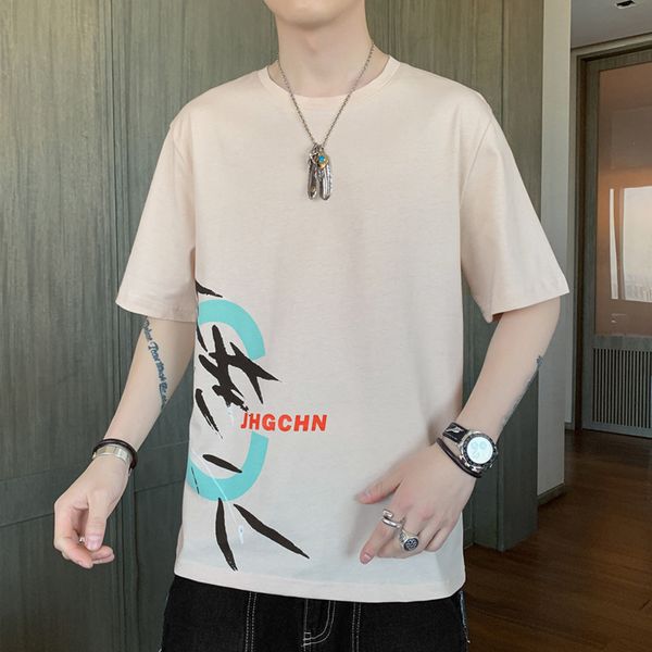 men's t shirts short t-shirt fashion brand ins 2021 trend summer loose ice silk half sleeved cloth, White;black
men's t shirts short t-shirt fashion brand ins 2021 trend summer loose ice silk half sleeved cloth, White;black