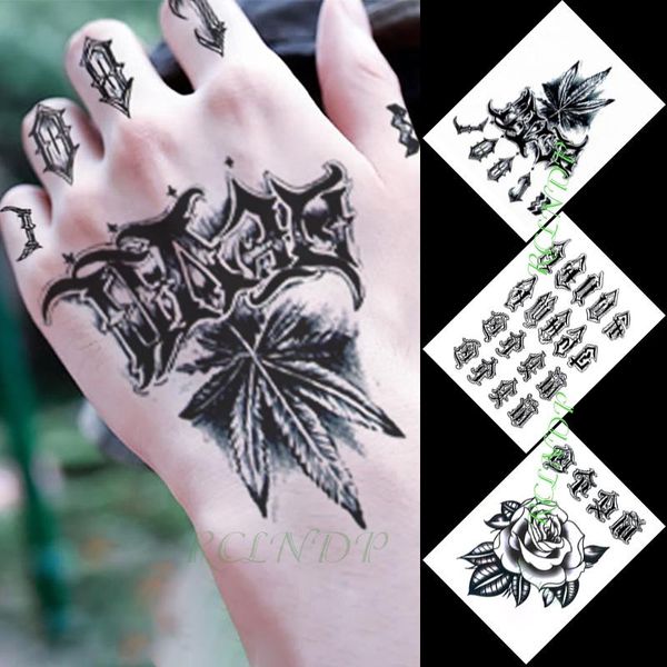 temporary tattoos waterproof tattoo sticker leave flower alphabet stickers in hand flash fake for men women girl 
temporary tattoos waterproof tattoo sticker leave flower alphabet stickers in hand flash fake for men women girl