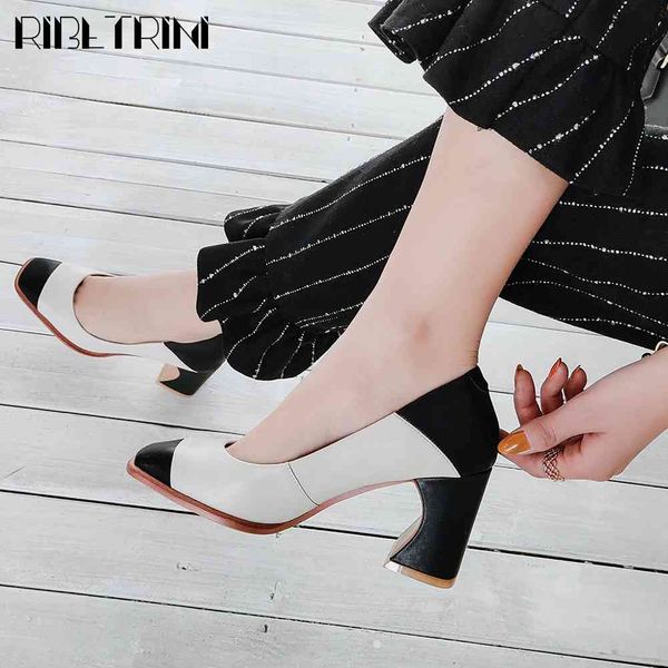 sandals ladies brand mixed-color shoes woman spring office quality genuine leather women high heels ol pumps, Black
sandals ladies brand mixed-color shoes woman spring office quality genuine leather women high heels ol pumps, Black