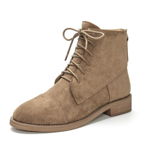 boots brand designer british style ankle for women suede leather flat platform shoes ladies fashion autumn winter short boot, Black
boots brand designer british style ankle for women suede leather flat platform shoes ladies fashion autumn winter short boot, Black