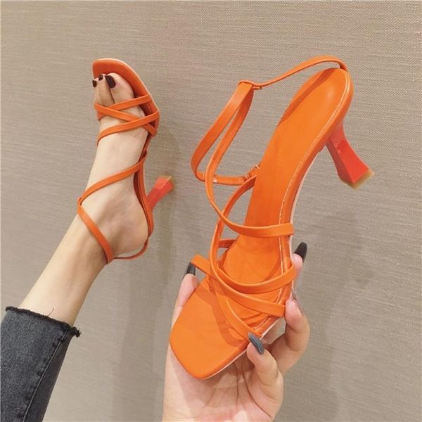 summer cross strap high heeled sandals women's thin heel fashion open toe fairy style shoes, Black
summer cross strap high heeled sandals women's thin heel fashion open toe fairy style shoes, Black