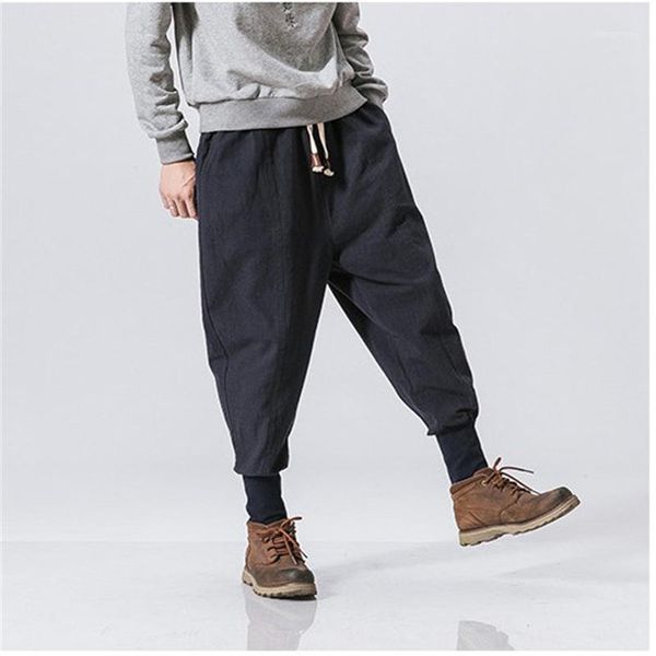japanese style men's linen pants casual loose trousers spring autumn elastic waist solid outdoor jogging sport plus size, Black
japanese style men's linen pants casual loose trousers spring autumn elastic waist solid outdoor jogging sport plus size, Black
