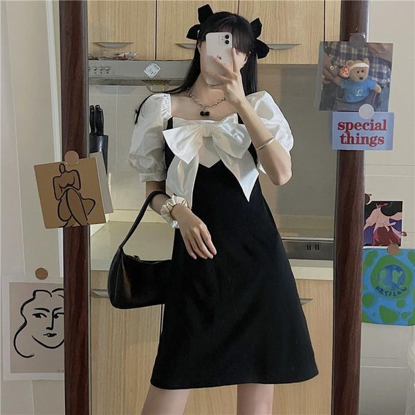 ethnic clothing korean style fashion dress for women bow design elegant vintage dresses female casual short sleeve sweet office lady mini sk, Red
ethnic clothing korean style fashion dress for women bow design elegant vintage dresses female casual short sleeve sweet office lady mini sk, Red