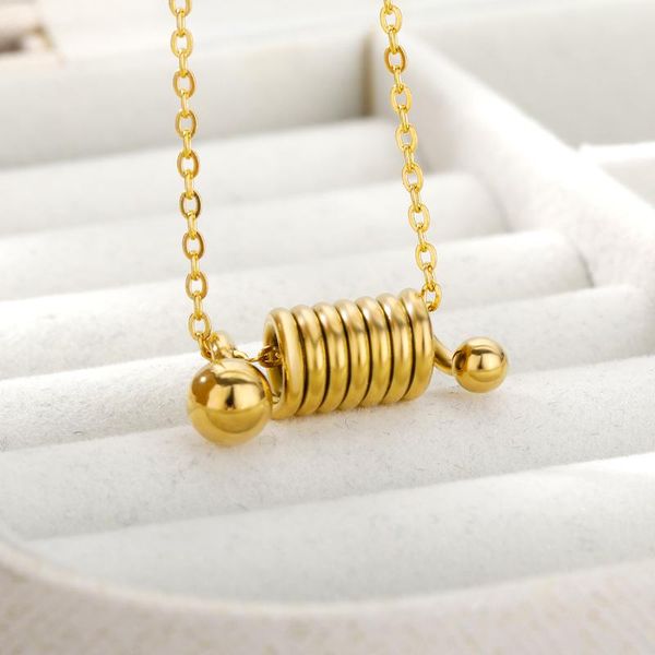 chokers ins trendy stainless steel spiral spring necklace women charm vintage gold choker hip-hop goth jewlery accessories, Golden;silver
chokers ins trendy stainless steel spiral spring necklace women charm vintage gold choker hip-hop goth jewlery accessories, Golden;silver