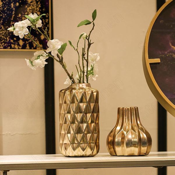 vases vintage ceramic gold vase nordic modern prismatic relief texture gilded flower coffee table deskpots decorative
vases vintage ceramic gold vase nordic modern prismatic relief texture gilded flower coffee table deskpots decorative