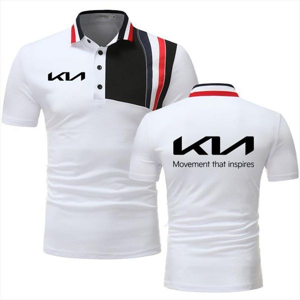 kia car print stitching color men polo harajuku streetwear style short sleeve cotton shirt top, White;black
kia car print stitching color men polo harajuku streetwear style short sleeve cotton shirt top, White;black