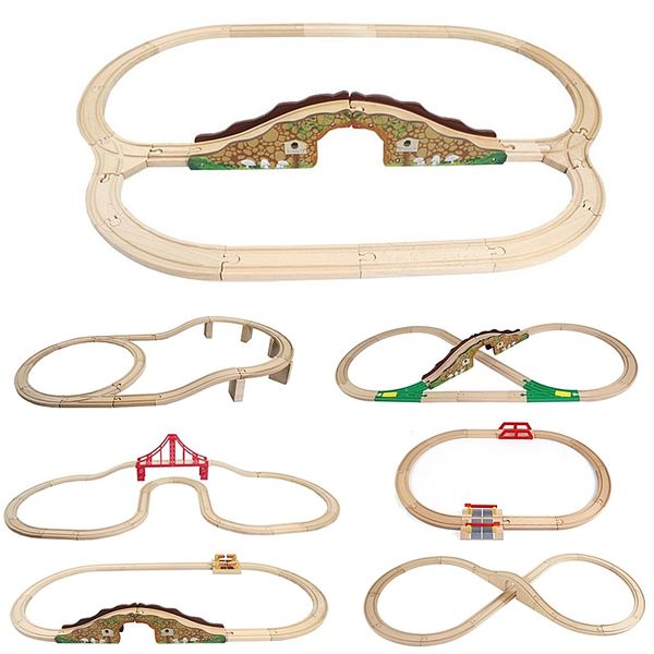 wooden train track set - expansion wooden track rails wooden road accessorie toy train railway set compatible wood trains toys
wooden train track set - expansion wooden track rails wooden road accessorie toy train railway set compatible wood trains toys