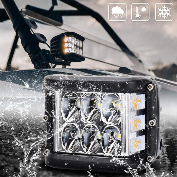 3.75" dual side shooter color strobe led pods for truck atv boat car do2 bike lights
3.75" dual side shooter color strobe led pods for truck atv boat car do2 bike lights