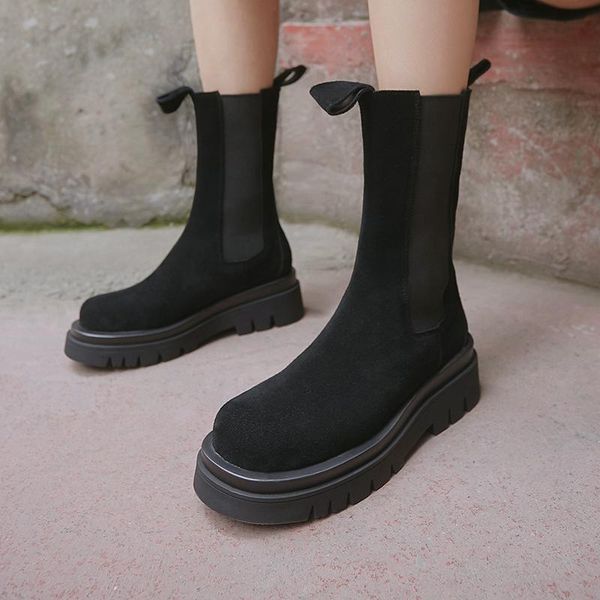 boots 2021 genuine leather ankle women fashion elastic band thick velvet high heels pumps night club platform shoes woman, Black
boots 2021 genuine leather ankle women fashion elastic band thick velvet high heels pumps night club platform shoes woman, Black