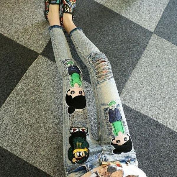 european station 2021 summer baggy jeans women embroidery show thin wide leg age reduction nine points denim trend women's, Blue
european station 2021 summer baggy jeans women embroidery show thin wide leg age reduction nine points denim trend women's, Blue