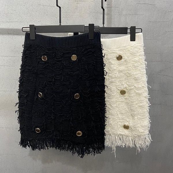 skirts fashion high elastic waist mini tassel women quality button decoration solid bodycon skirt lady 2021, Black
skirts fashion high elastic waist mini tassel women quality button decoration solid bodycon skirt lady 2021, Black