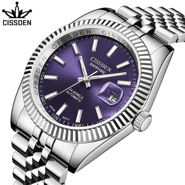wristwatches cissden fashion brand men's mechanical watches stainless steel men automatic wristwatch japan nh35a movement luxury watch, Slivery;brown
wristwatches cissden fashion brand men's mechanical watches stainless steel men automatic wristwatch japan nh35a movement luxury watch, Slivery;brown