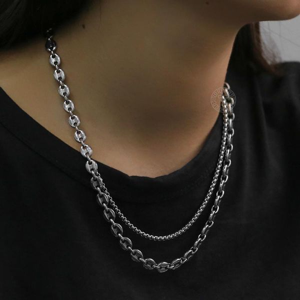 pendant necklaces layered necklace silver color coffee bean box chain for women men stainless steel marina link choker adjustable dn2
pendant necklaces layered necklace silver color coffee bean box chain for women men stainless steel marina link choker adjustable dn2