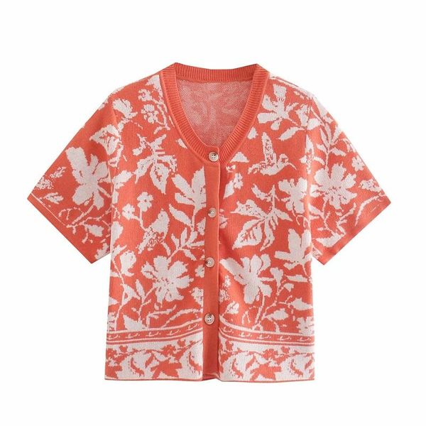 women's knits & tees zxqj women 2021 fashion jacquard cropped knit cardigan sweater vintage v neck short sleeve female outerwear chic, White
women's knits & tees zxqj women 2021 fashion jacquard cropped knit cardigan sweater vintage v neck short sleeve female outerwear chic, White
