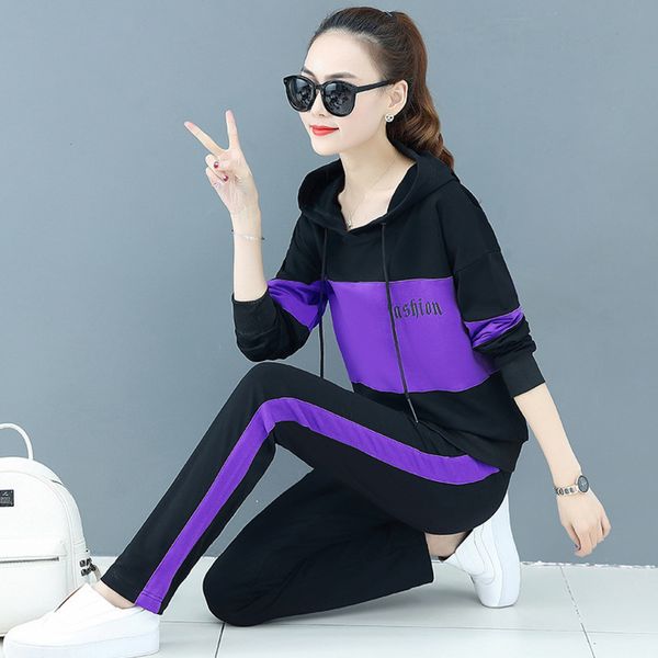 casual sportswear women's spring and autumn 2021 new korean large loose fat mm fashion sweater two-piece set, Gray
casual sportswear women's spring and autumn 2021 new korean large loose fat mm fashion sweater two-piece set, Gray
