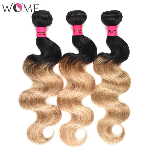 human hair bulks ombre bundles brazilian body wave black and blonde pre-colored 1b/27 &1b/30 non-remy 100% weave
human hair bulks ombre bundles brazilian body wave black and blonde pre-colored 1b/27 &1b/30 non-remy 100% weave