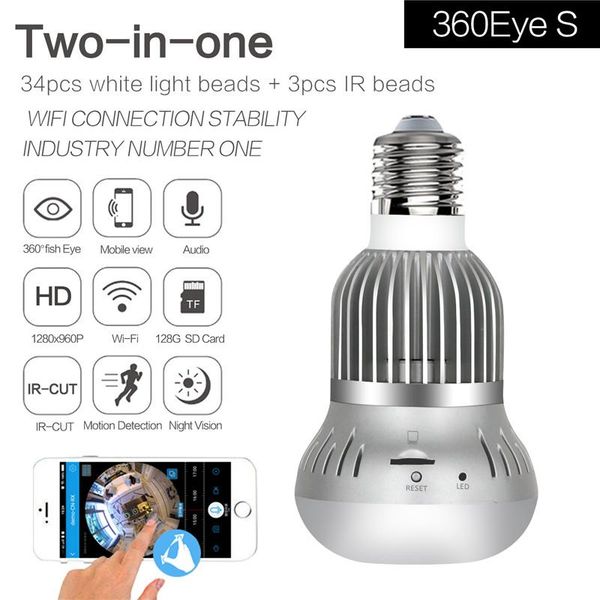 infrared night vision light bulb camera wifi wireless secret mini video invisible 360° home security ip cameras
infrared night vision light bulb camera wifi wireless secret mini video invisible 360° home security ip cameras