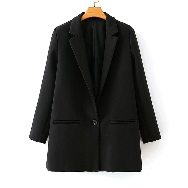 blsqr single button women blazer coat autumn casual office ladies outwear streetwear female black jacket 210430, White;black
blsqr single button women blazer coat autumn casual office ladies outwear streetwear female black jacket 210430, White;black