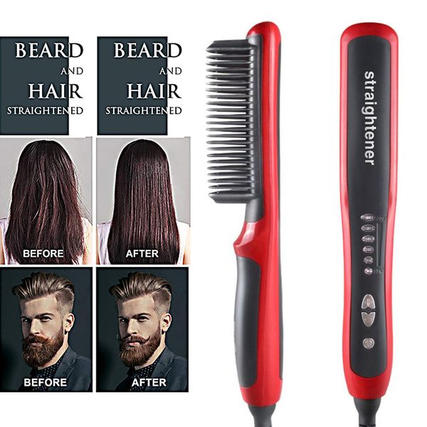 hair comb brush beard straightener anti-scald hair straightening comb curling iron quick beard hair styler for men
hair comb brush beard straightener anti-scald hair straightening comb curling iron quick beard hair styler for men