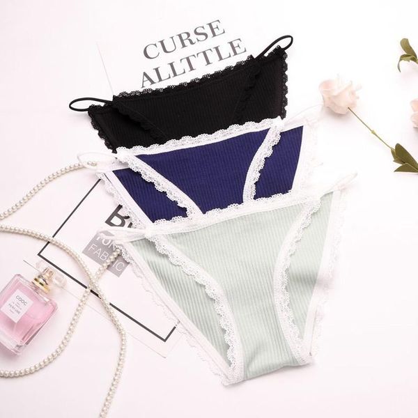 women's panties japan style lace cotton seamless cute soft girls underwear striped patterned briefs women lingerie thongs, Black;pink
women's panties japan style lace cotton seamless cute soft girls underwear striped patterned briefs women lingerie thongs, Black;pink