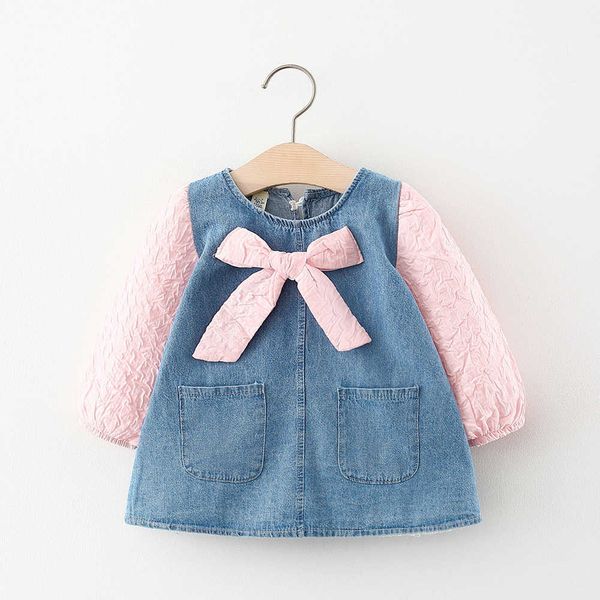 2021 autumn baby girls bow denim dress x0803, Red;yellow
2021 autumn baby girls bow denim dress x0803, Red;yellow