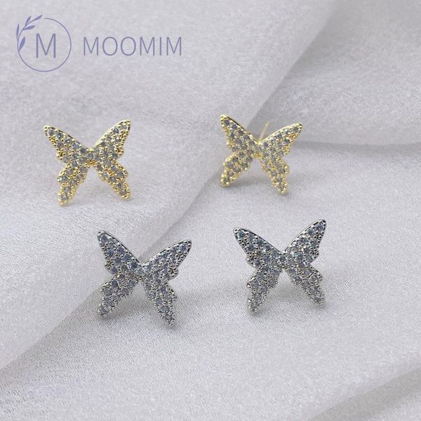 stud moomim delicate butterfly earrings mirco paved shining cubic zircon full bling trendy accessories for ladies girls gift, Golden;silver
stud moomim delicate butterfly earrings mirco paved shining cubic zircon full bling trendy accessories for ladies girls gift, Golden;silver
