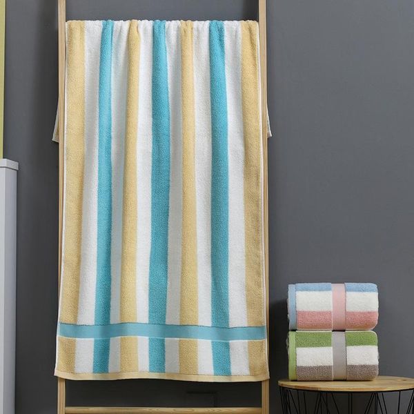 towel bath 32-strand pure cotton striped beach sand towels terry soft absorbent and lint-tapestry 70x140cm
towel bath 32-strand pure cotton striped beach sand towels terry soft absorbent and lint-tapestry 70x140cm