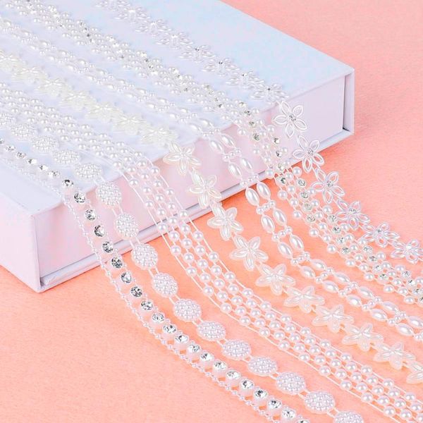 party decoration fishing line imitation pearl beads chain flowers with crystal rhinestones bridal bouquet for diy garland wedding
party decoration fishing line imitation pearl beads chain flowers with crystal rhinestones bridal bouquet for diy garland wedding